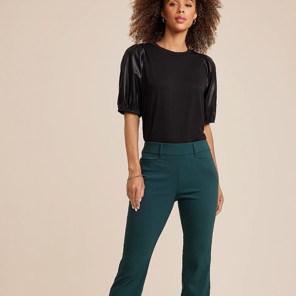 Maurices Bengaline mid rise boot cut pants